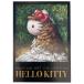 [ почтовая доставка возможно ] Hello Kitty Mu jiam искусство коллекция открытка ire-n* машина n* Dan ve-ru.runowa-ru[ Sanrio Kitty Chan ]