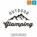 GLAMPING стикер / Solo кемпинг кемпинг кемпинг gran булавка g уличный гора mountain 