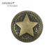  Conti . сплав Star звезда индеец индеец ювелирные изделия античный Gold винт кнопка рукоделие кожа (con53f-b18)