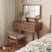  туалетный столик стол 2 позиций комплект туалетный столик стол модный настольный compact из дерева дерево ширина 80cm компактный место хранения макияж стол Cafe туалетный столик тонкий 