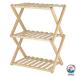  складной подставка 3 уровень ширина 45 глубина 27 высота 62cm натуральный складной место хранения полки из дерева внутренний box соответствует обод 