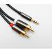 3.5mm 3�� 1m �X�e���I�~�j�v���O(�I�X) �ϊ� RCA�v���O(�I�X) �I�[�f�B�I�P�[�u�� /A014 �֘A�摜2