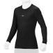  Mizuno (MIZUNO) 12JAAP5009 бейсбол Junior Zero Plus+ Zero плюс low шея длинный рукав нижняя рубашка черный 23AW
