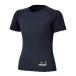 < кошка pohs отправка бесплатная доставка > Mizuno (MIZUNO) 12JACQ9214 бейсбол нижняя рубашка Junior KUGEKI low шея короткий рукав темно-синий 25SS