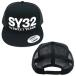 SWEET YEARS( Suite year z) SY32 10044 53 BLACK×WHITE футбол футзал 3D LOGO SNAPBACK MESH CAP 20SS
