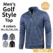  Golf одежда мужской Golf рубашка длинный рукав зима зимний модный свитер вязаный футболка внутренний tops осень-зима сверху половина Zip защищающий от холода . способ . ворсистый теплоизоляция 