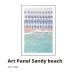  искусство panel Sandy beach W60xD4xH90 постер графический дизайн панель орнамент living вход современный ART-199F