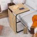  центральный стол боковой стол EZBO 2WAY стол большой натуральный living стол под дерево ширина 40× глубина 42× высота 67.5cm NA 48379