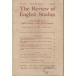The review of English studies : a quarterly journal of English literature and the English language volumeXIII number50 may1962