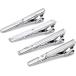  галстук булавка 4 шт. комплект серебряный модный булавка для галстука нержавеющая сталь бизнес бесплатная доставка 