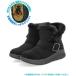 heal me каблук mi- женский шиповки имеется вязаный ребра ботинки водостойкий складной металл шиповки широкий 3E снег холод земля защищающий от холода winter обувь 225407 черный 