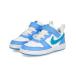 NIKE Nike COURT BOROUGH LOW JES TDV пинетки Kids спортивные туфли ребенок обувь пальто BORO - low JESTDV IV5821-100 белый / Energie / футбол голубой 