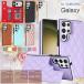 Galaxy S26 S25 S24 S23 Ultra + Plus �P�[�X �M�����N�V�[ ���U�[ �L���e�B���O �J�[�h���[�|�P�b�g�t TPU+PC�ϏՌ� Galaxy�P�[�X