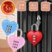  Heart юг столица таблеток 3 колонка dial тип Heart type кодовый замок противоугонное предотвращение преступления система безопасности запирающийся шкафчик дорожная сумка дорожная сумка для ключ 