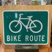  load автограф BIKE ROUTE зеленый E82 велосипед freeway дорога опознавательный знак гараж America смешанные товары импорт смешанные товары american смешанные товары Гаваи смешанные товары California 