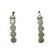  серьги K18WG( белое золото ) бриллиант 0.075/0.075ct б/у произведена отделка ломбард лот 