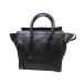 CELINE Celine багажный Mini большая сумка кожа черный чёрный сумка для хранения имеется б/у бесплатная доставка ломбард лот 