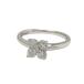  кольцо кольцо Pt900( платина ) бриллиант 0.33ct [ полный размер ]6 номер цветок цветок б/у произведена отделка бесплатная доставка ломбард лот 