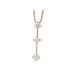  колье K18( Gold ) бриллиант 0.50/0.509ct цепь длина [ полный размер ] самый длинный 45.7cm TRILOGY трилогия б/у бесплатная доставка ломбард лот 