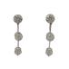  серьги K18WG( белое золото ) бриллиант 0.75/0.75ct б/у бесплатная доставка ломбард лот 