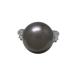  кольцо кольцо Pt900( платина ) черный жемчуг * бриллиант 0.27ct [ полный размер ]13 номер б/у бесплатная доставка ломбард лот 