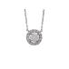  колье K18WG( белое золото ) бриллиант 0.347/0.14ct цепь длина [ полный размер ]37/40.6cm регулировщик имеется б/у бесплатная доставка ломбард лот 