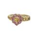 STAR JEWELRY Star Jewelry кольцо кольцо K18( Gold ) розовый турмалин * цитрин размер [ полный размер ]12.5 номер Heart б/у произведена отделка бесплатная доставка ломбард лот 