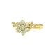 STAR JEWELRY Star Jewelry кольцо кольцо K14( Gold ) прозрачный Stone размер [ полный размер ]13 номер цветок цветок б/у произведена отделка бесплатная доставка ломбард лот 