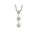  колье Pt850/Pt900( платина ) бриллиант 0.332/0.281/0.389ct цепь длина [ полный размер ] самый длинный 44.5cm б/у произведена отделка бесплатная доставка ломбард лот 