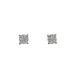  серьги K18WG( белое золото ) бриллиант 0.23/0.23ct б/у произведена отделка бесплатная доставка ломбард лот 