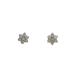  серьги K18WG( белое золото ) бриллиант 0.17/0.17ct б/у произведена отделка бесплатная доставка ломбард лот 
