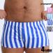 [propaganda/ Pro pa gun da] широкий полоса стрейч Short трусы мужчина нижнее белье мужской в клетку скорость .