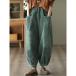  широкий брюки ko Kuhn брюки вельвет осень-зима женский брюки Bottoms брюки одежда весна осень вельвет брюки ba Rune брюки талия резина свободно 40 плата 