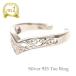 tu ring toe ring lady's Tiara V character silver 925 pin key ring allergy correspondence pair finger small finger accessory present Mother's Day 