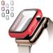 Apple Watch Series 9/8/7 �P�[�X/�J�o�[ �K���X�t�B���� �J�o�[�P�[�X/�J�o�[ 41mm/45mm �S�ʕی� �t���J�o�[ �A�b�v���E�H�b�` �V���[�Y9/8/7 �n�[�h�P�[�X ��