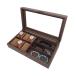  День отца рука кейс для часов очки кейс из дерева . старый кейс для часов 6шт.@ для прямоугольный часы кейс место хранения box кейс для коллекции перевозка удобный compact pre zen