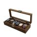 [ бесплатная доставка ] рука кейс для часов из дерева . старый кейс для часов 6шт.@ для прямоугольный часы кейс место хранения box кейс для коллекции перевозка удобный compact подарок показывать 
