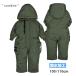 ( бесплатная доставка ) Jump костюм Kids ребенок мужчина милитари способ с капюшоном . водоотталкивающий snow комбинированный 