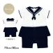 (.. пачка бесплатная доставка ) комбинезон короткий рукав baby девочка морской sailor детский комбинезон хлопок 100%