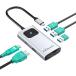 GiGimundo 5-in-1 USB C ϥ HDMI 4K Type-C ϥ USB3.0ݡ 5Gbps ǡ PD 60W® ̥߹ Windows/MacBook/iPad Pro/Surface/ChromeBoo