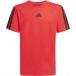 [1 пункт до почтовая доставка возможно ] [adidas] Adidas Esse n автомобиль ruz короткий рукав футболка Kids (KRG92)(JD6489) чистый рубин / черный [ посылать за товар ]