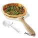 Pizza peel 12 inch pizza cutter, pizza oven accessories, foldable wood handle metal pizza peel paddle 14x12, aluminum pizza paddle spatula  pizza