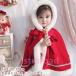  пончо Рождество Kids одежда ребенок .... симпатичный защищающий от холода манто костюм мульт-героя внешний Kids с капюшоном . мягкость осень-зима защищающий от холода теплоизоляция посещение детского сада новый год толстый пальто девочка 