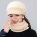  женский вязаная шапка . с козырьком . защита горла "neck warmer" комплект вязаная шапка зима предмет защищающий от холода меры снежные игры Golf рыбалка теплый обратная сторона ворсистый вязаная шапка колпак 