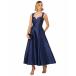 ɥꥢ ѥڥ ԡ ȥåץ ǥ Women's Sweetheart-Neck Mikado Gown Light Navy