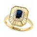 ե 쥯  ꡼ ǥ EFFY&reg; Sapphire (5/8 ct. t.w.) & Diamond (1/5 ct. t.w.) Disc Ring in 14k Gold Sapphire