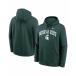 ʥ ѡåȥ   Men's Green Michigan State Spartans Club Fleece Arch Pullover Hoodie Green