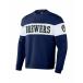 եʥƥ ѡåȥ   Men's Darius Rucker Collection by Navy Milwaukee Brewers Stripe Pullover Sweatshirt Navy