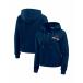  Х 󡦥ɥ塼 åȥ ȥåץ ǥ Women's Navy Denver Broncos Waffle Hoodie Pullover Top Navy
