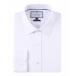 �ȥ� �٥��� ����� �ȥåץ� ��� Men's Four-Way Stretch Jacquard Solid Button Down Dress Shirt White